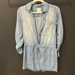 harper brand jean romper light material size xs